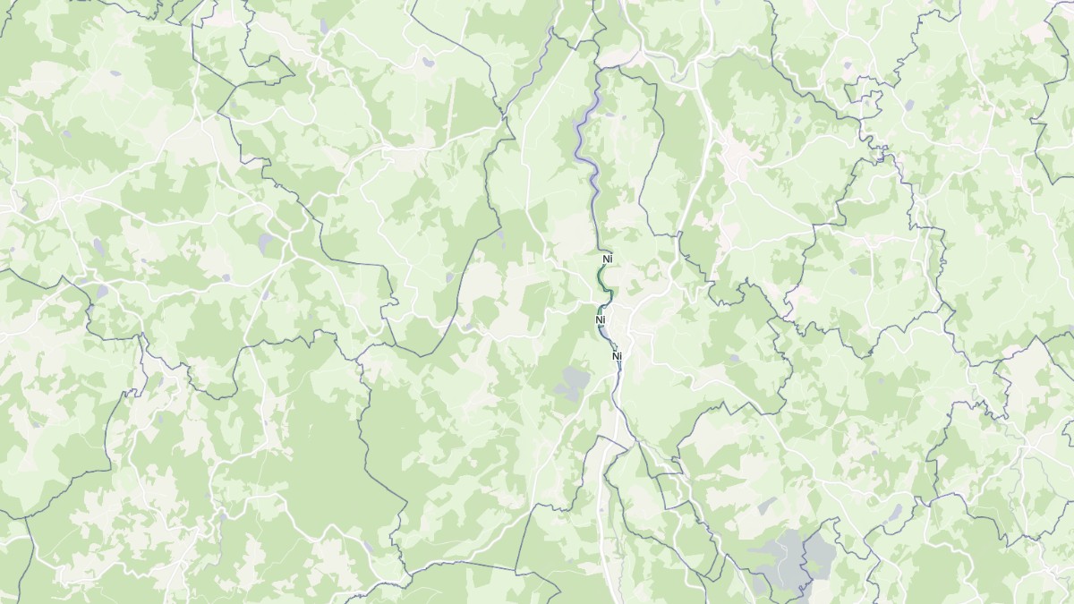 Aperçu cartographique de Saint-Quentin-la-Chabanne, centré sur la commune