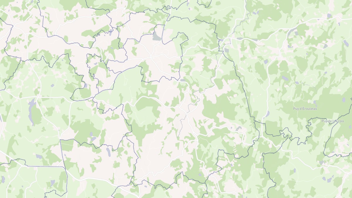 Aperçu cartographique de Saint-Silvain-Bellegarde, centré sur la commune