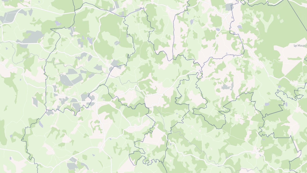 Aperçu cartographique de Saint-Silvain-Montaigut, centré sur la commune