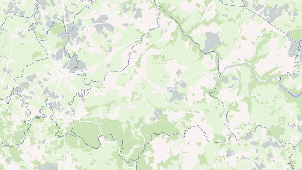Aperçu cartographique de Saint-Sulpice-le-Dunois, centré sur la commune