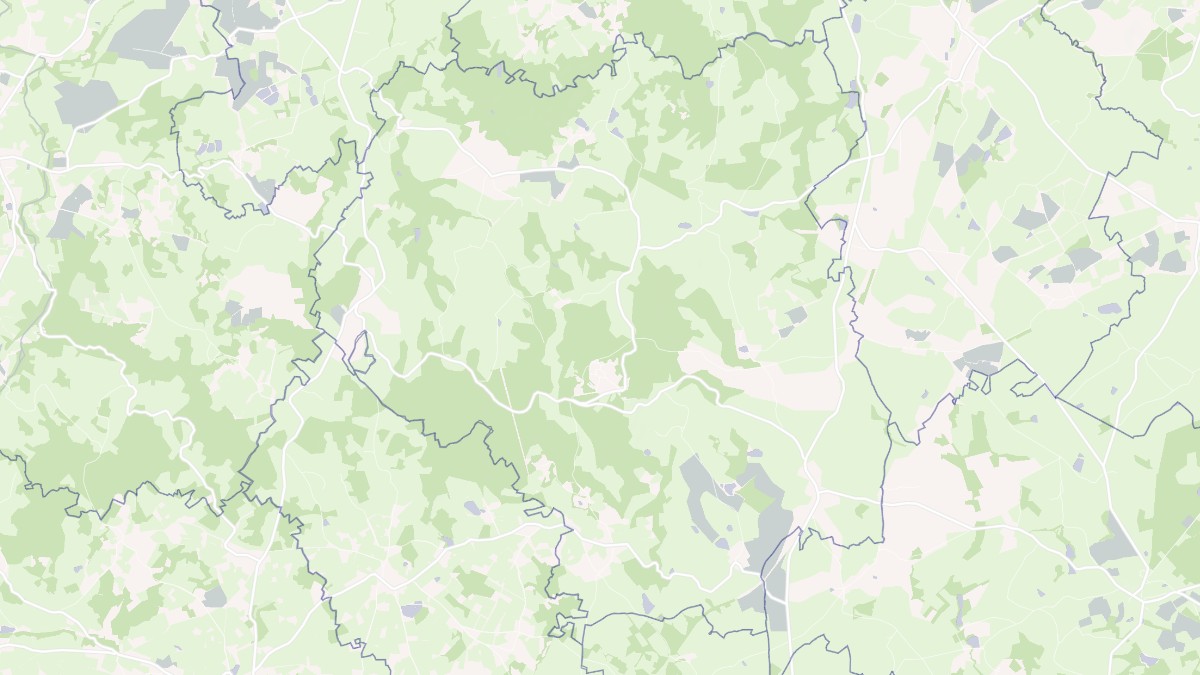 Aperçu cartographique de Toulx-Sainte-Croix, centré sur la commune