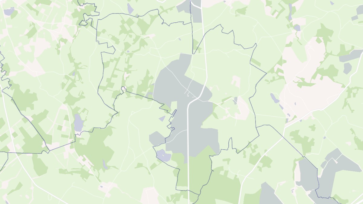 Aperçu cartographique de Trois-Fonds, centré sur la commune