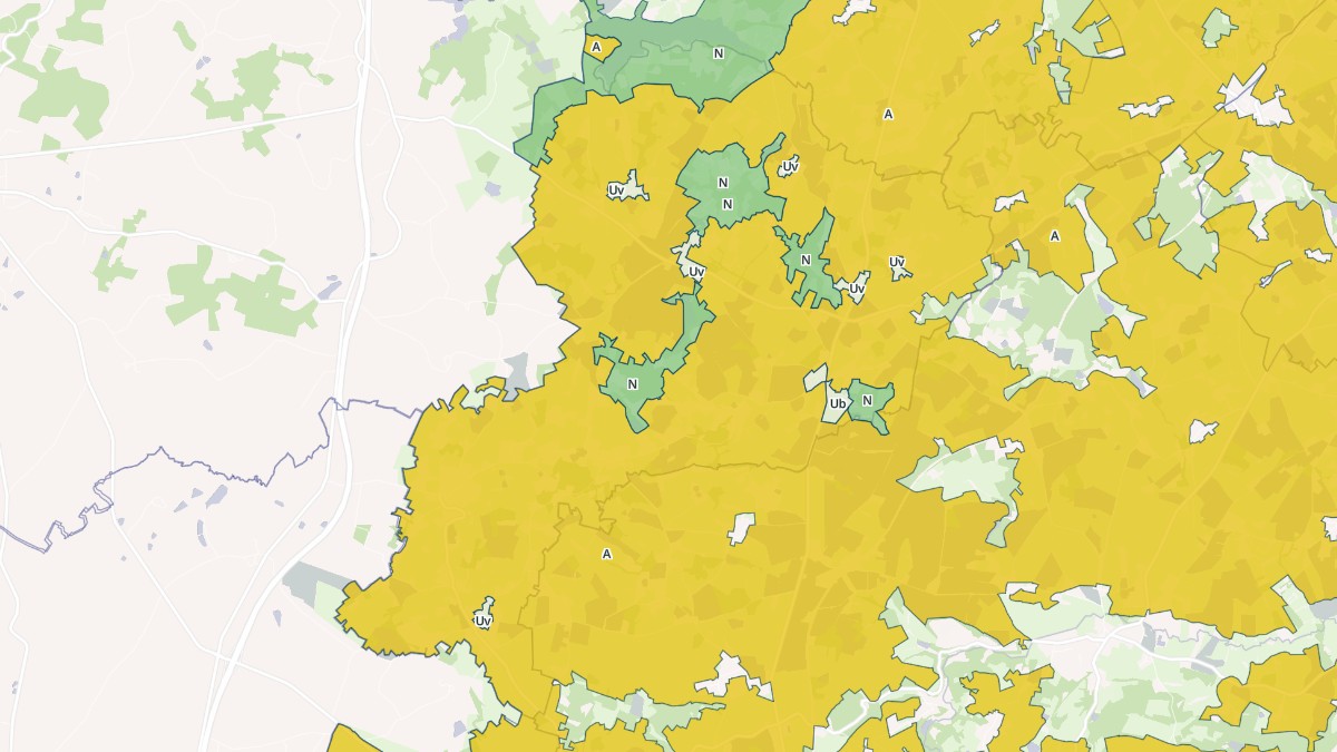 Aperçu cartographique de Vareilles, centré sur la commune