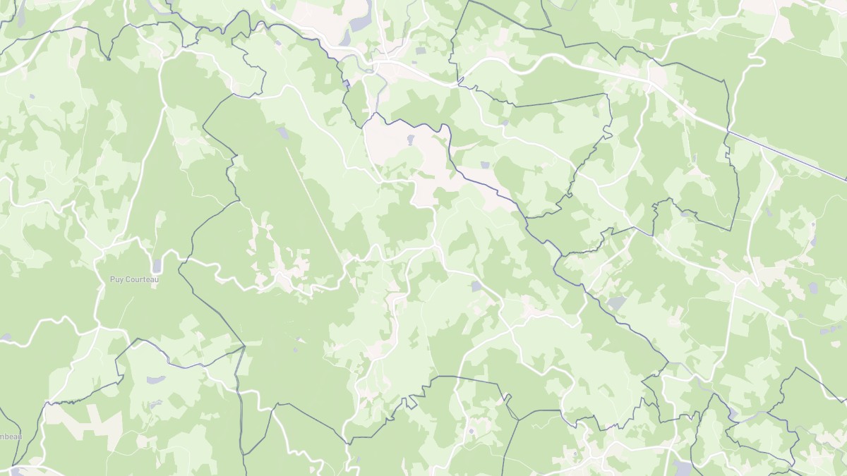 Aperçu cartographique de Vidaillat, centré sur la commune