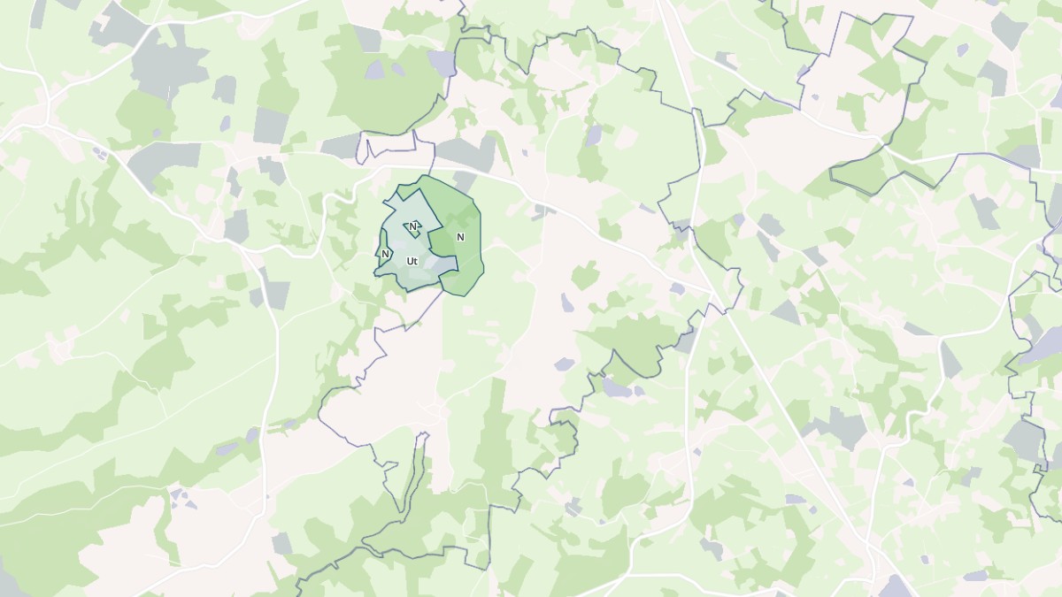 Aperçu cartographique de Vigeville, centré sur la commune