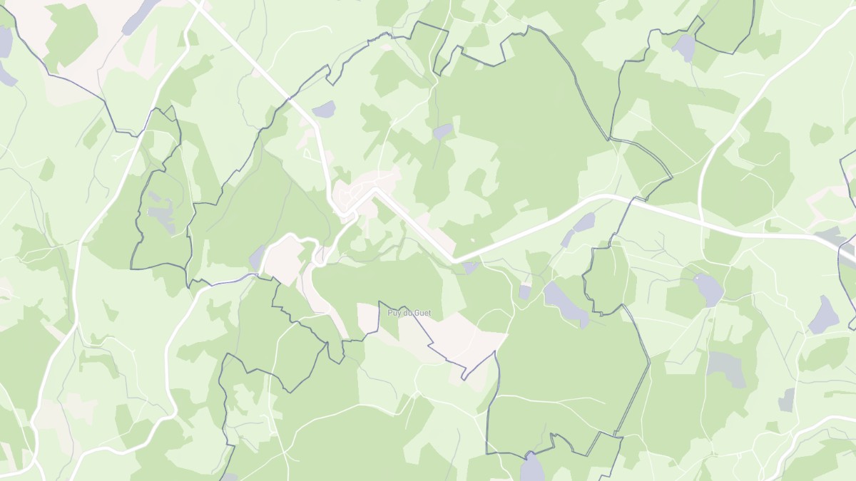 Aperçu cartographique de La Villeneuve, centré sur la commune