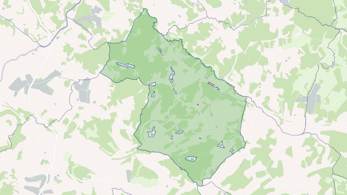 Aperçu cartographique de Boisseuilh, centré sur la commune