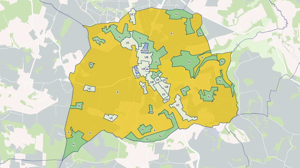 Aperçu cartographique de Bouniagues, centré sur la commune