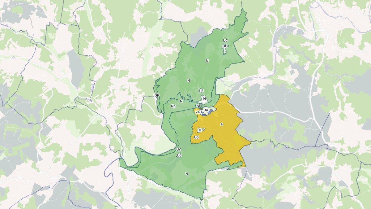Aperçu cartographique de Bourdeilles, centré sur la commune