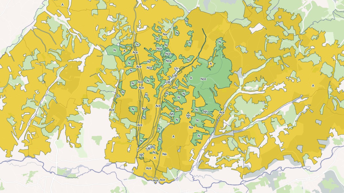 Aperçu cartographique de Celles, centré sur la commune