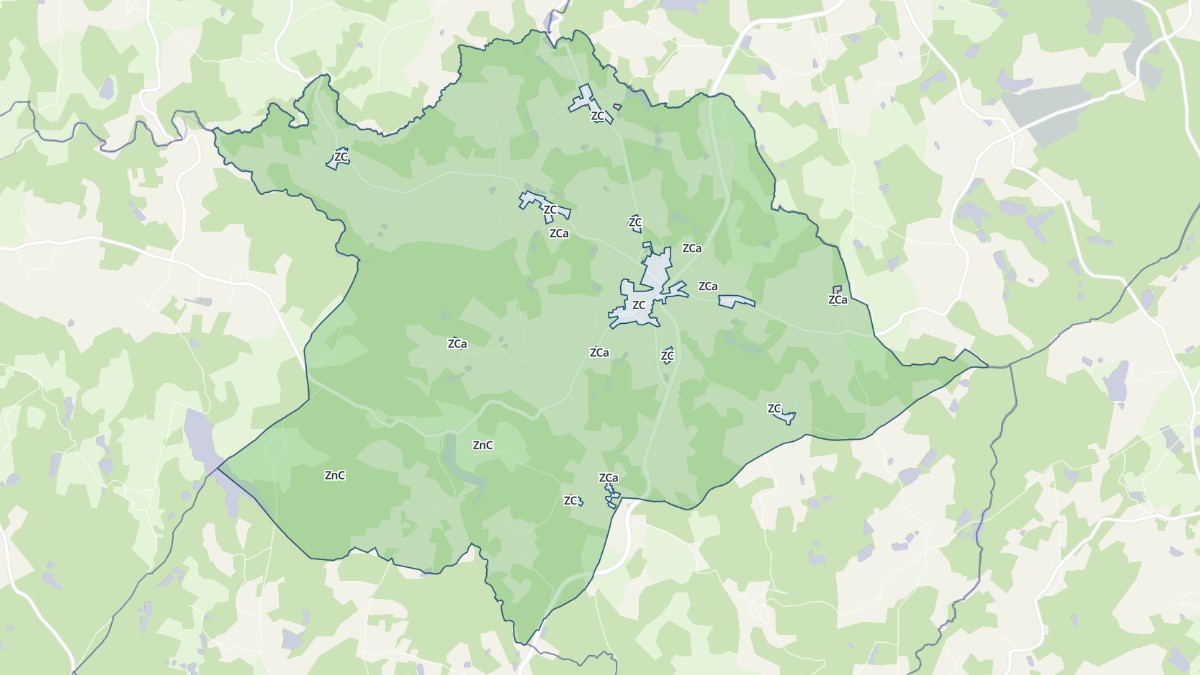 Aperçu cartographique de Champniers-et-Reilhac, centré sur la commune