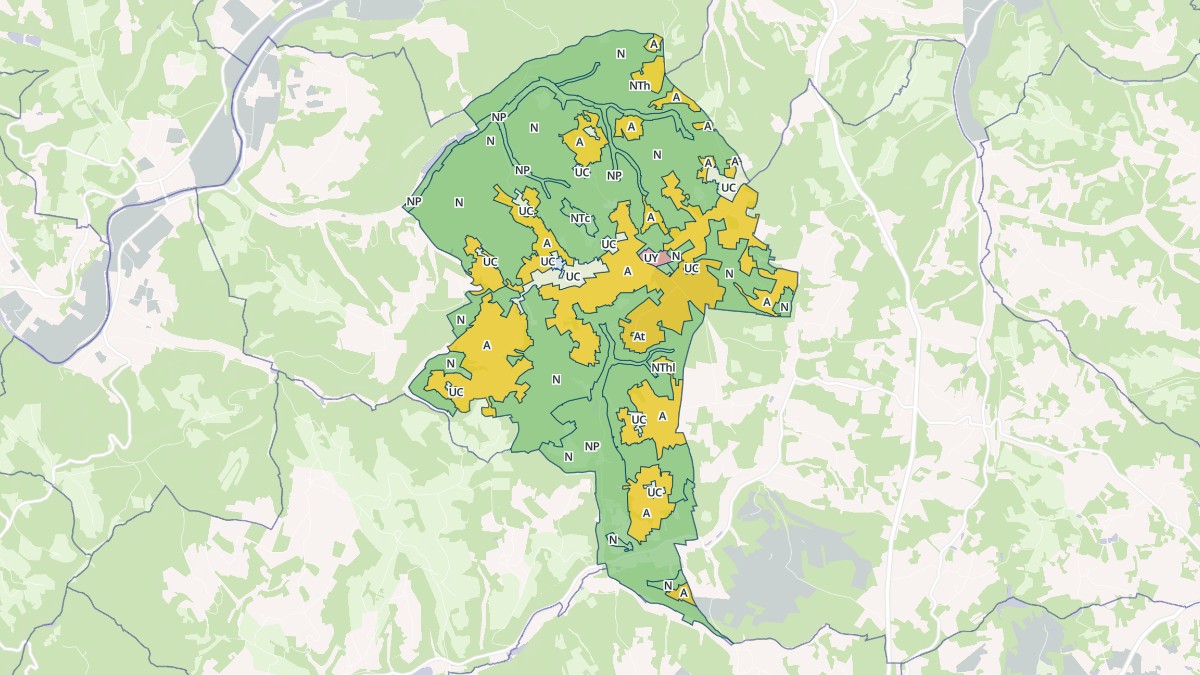 Aperçu cartographique de La Chapelle-Aubareil, centré sur la commune