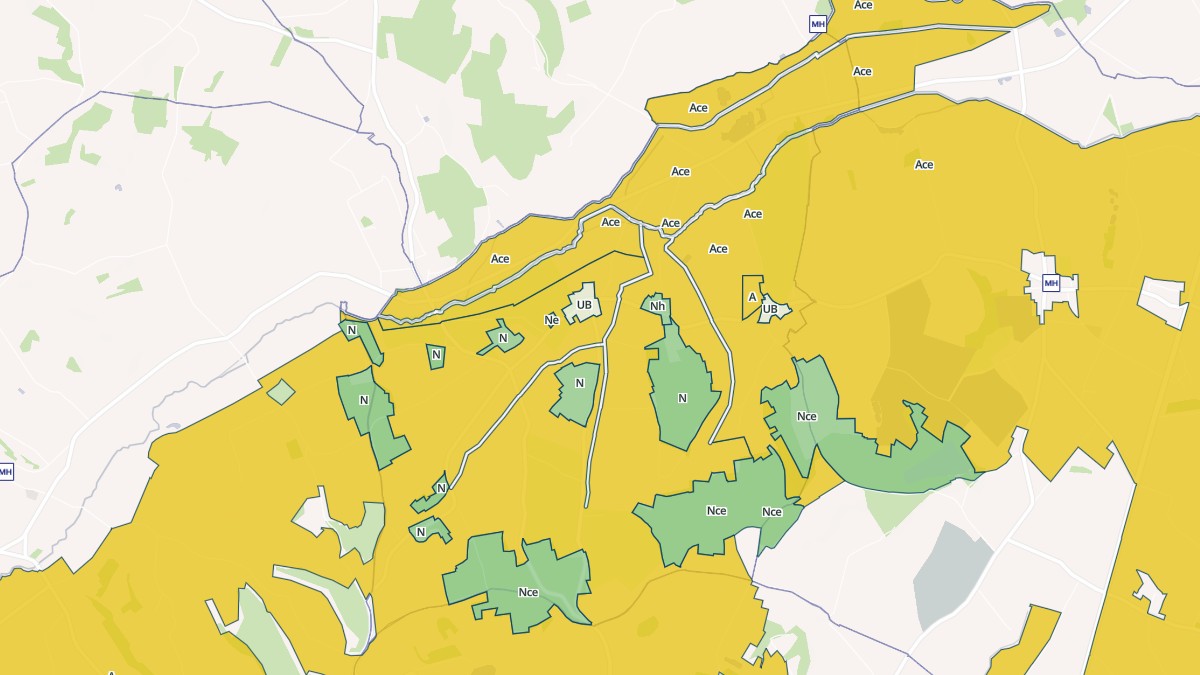 Aperçu cartographique de La Chapelle-Grésignac, centré sur la commune
