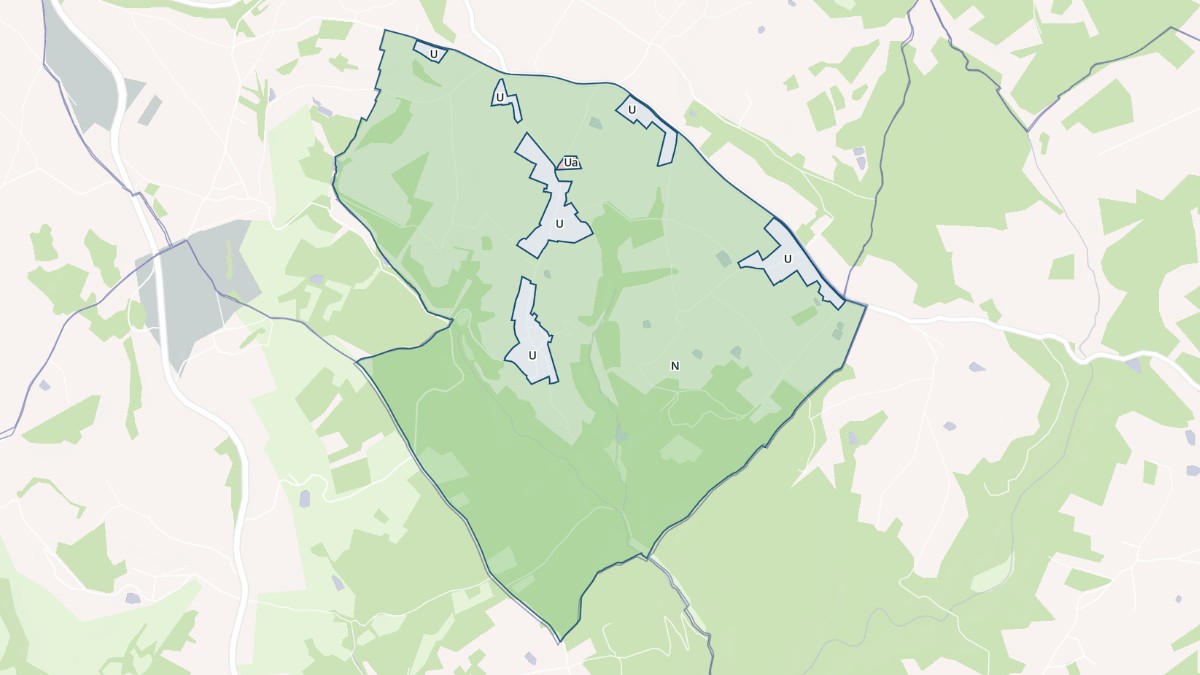 Aperçu cartographique de La Chapelle-Saint-Jean, centré sur la commune