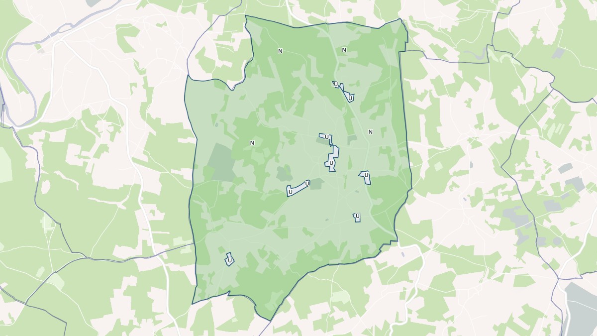 Aperçu cartographique de Chourgnac, centré sur la commune