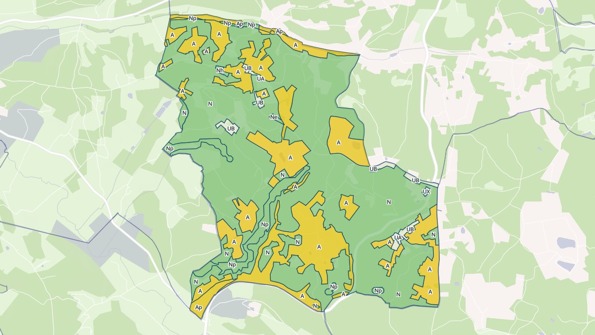 Aperçu cartographique de Creyssensac-et-Pissot, centré sur la commune