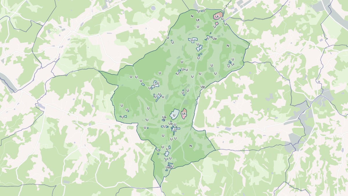 Aperçu cartographique de Douville, centré sur la commune