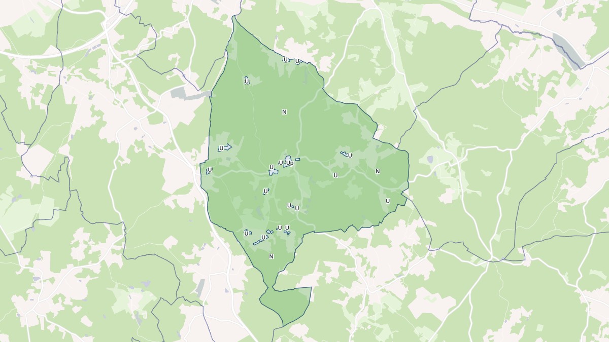 Aperçu cartographique de Église-Neuve-d'Issac, centré sur la commune