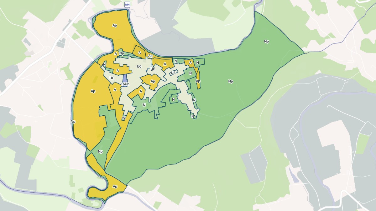 Aperçu cartographique de Escoire, centré sur la commune