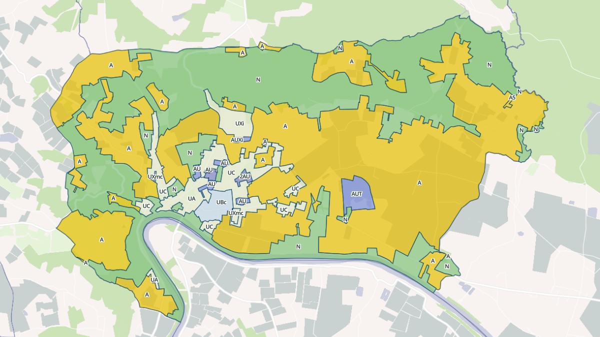 Aperçu cartographique de Le Fleix, centré sur la commune