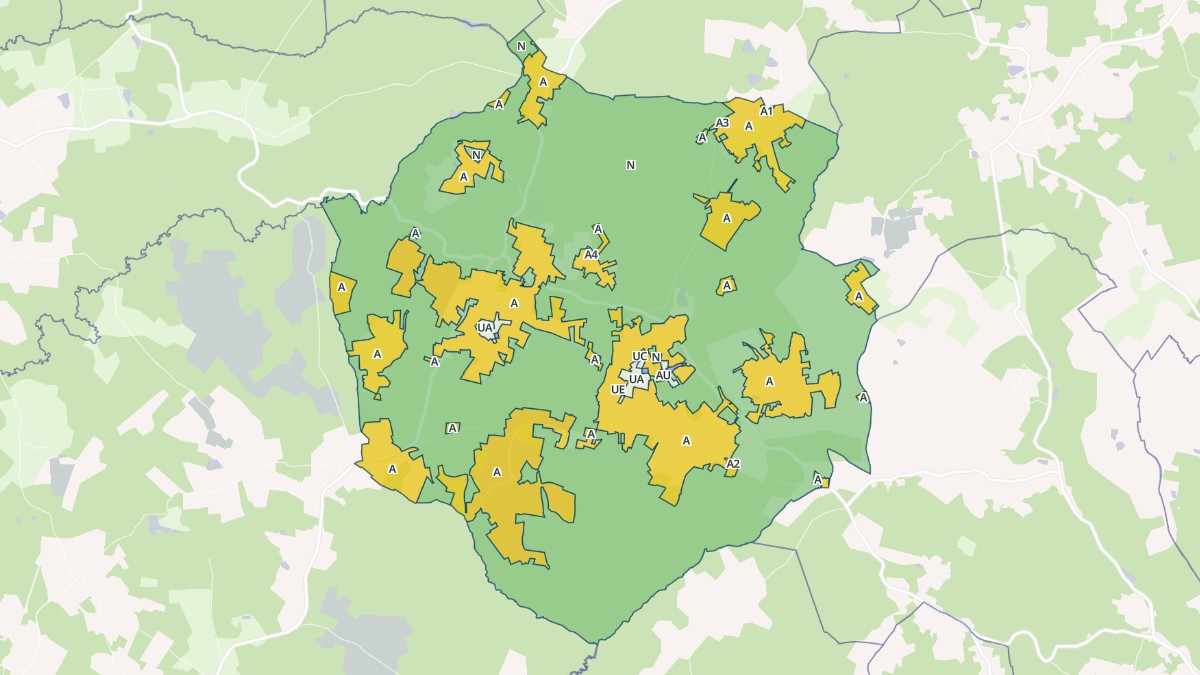 Aperçu cartographique de Fraisse, centré sur la commune