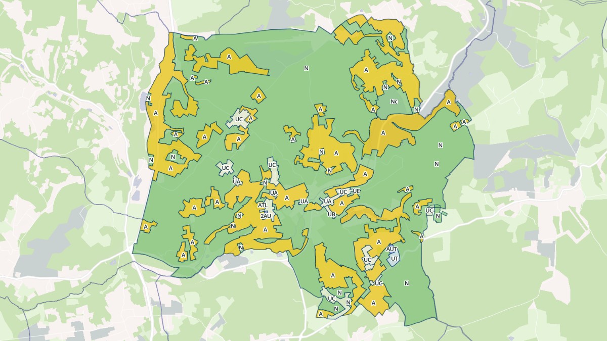 Aperçu cartographique de Lamonzie-Montastruc, centré sur la commune