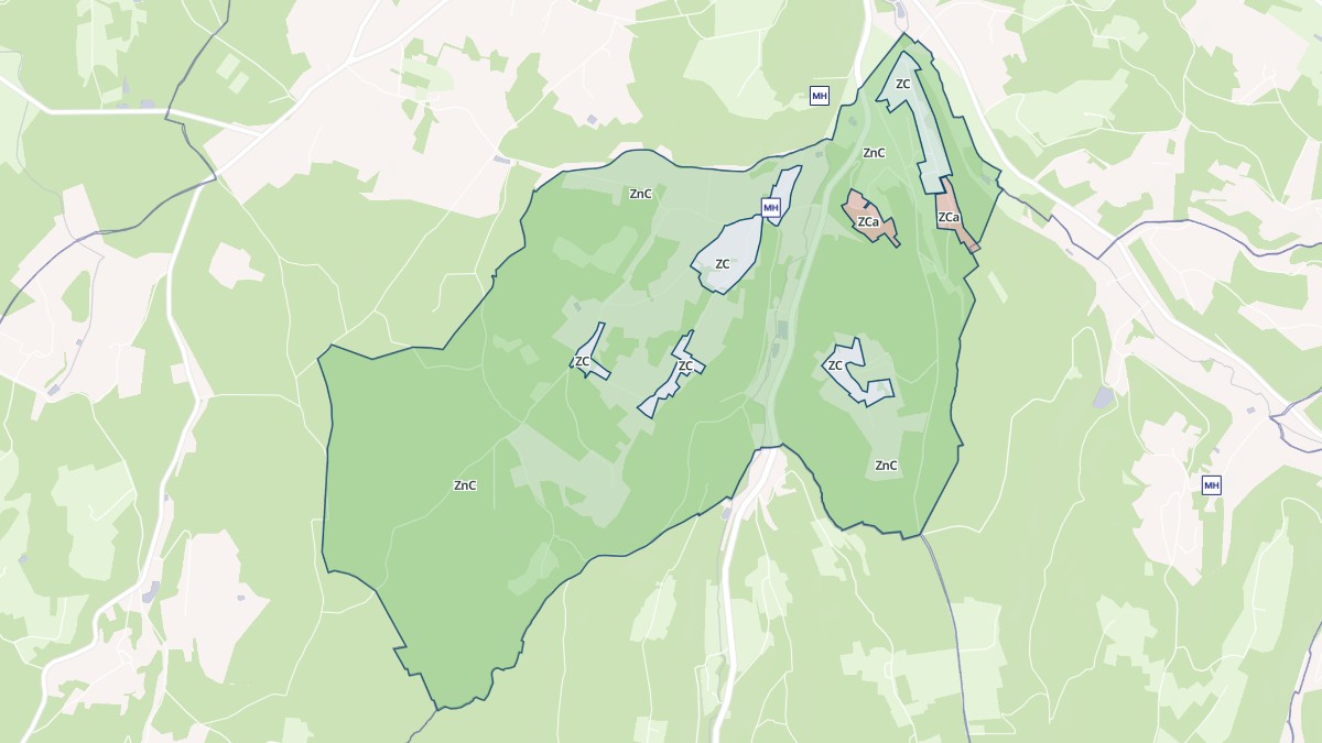 Aperçu cartographique de Larzac, centré sur la commune