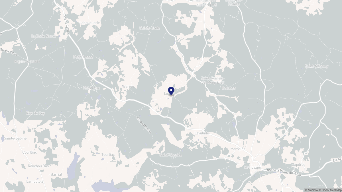 Aperçu cartographique de Lolme, centré sur la commune