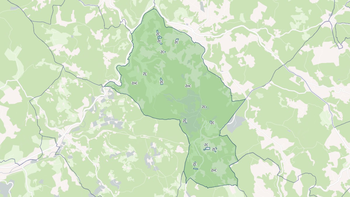 Aperçu cartographique de Loubejac, centré sur la commune