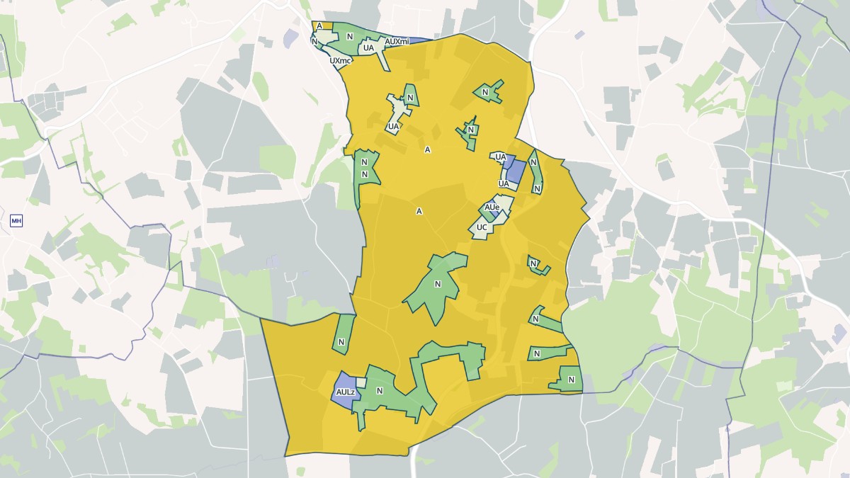 Aperçu cartographique de Mescoules, centré sur la commune