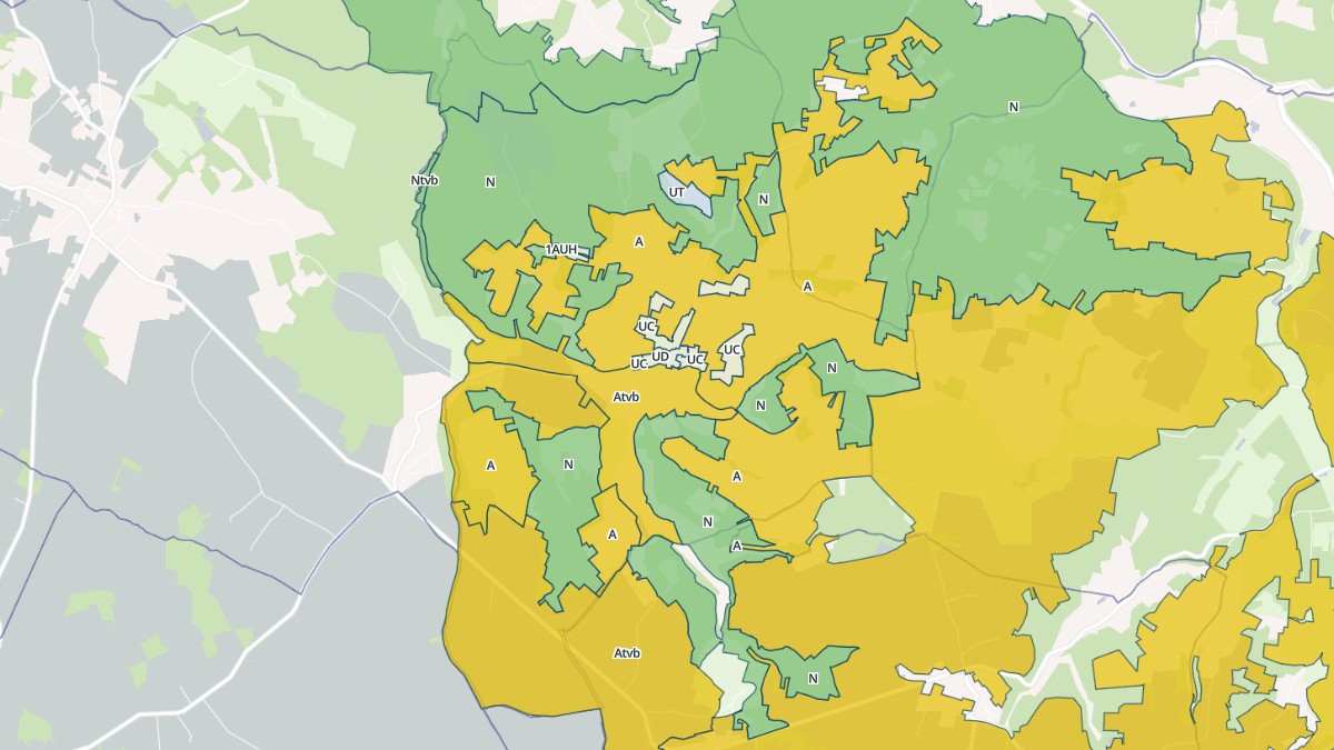 Aperçu cartographique de Monsac, centré sur la commune