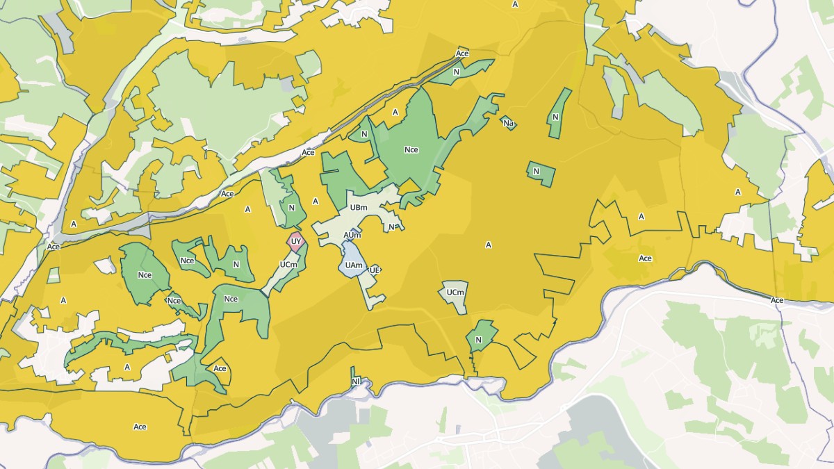 Aperçu cartographique de Montagrier, centré sur la commune