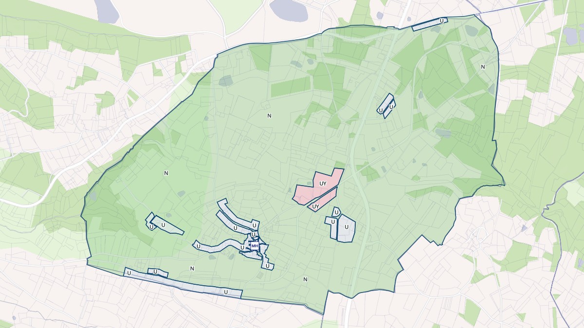 Aperçu cartographique de Preyssac-d'Excideuil, centré sur la commune