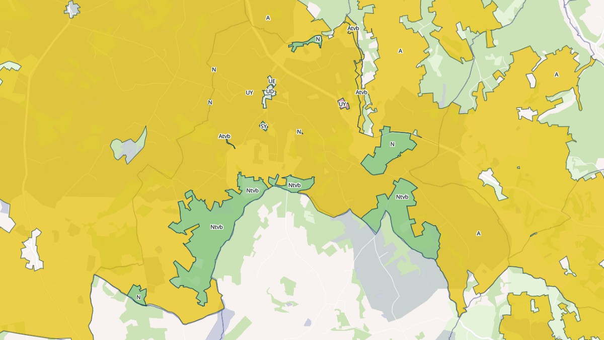 Aperçu cartographique de Rampieux, centré sur la commune