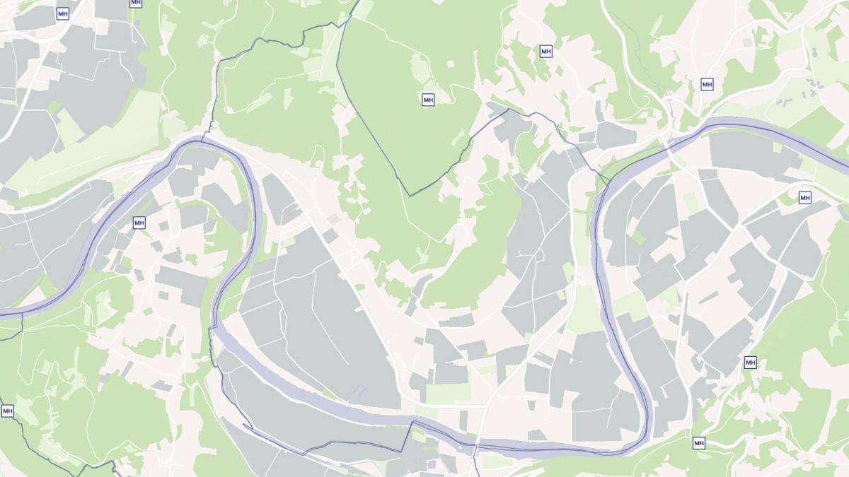 Aperçu cartographique de La Roque-Gageac, centré sur la commune