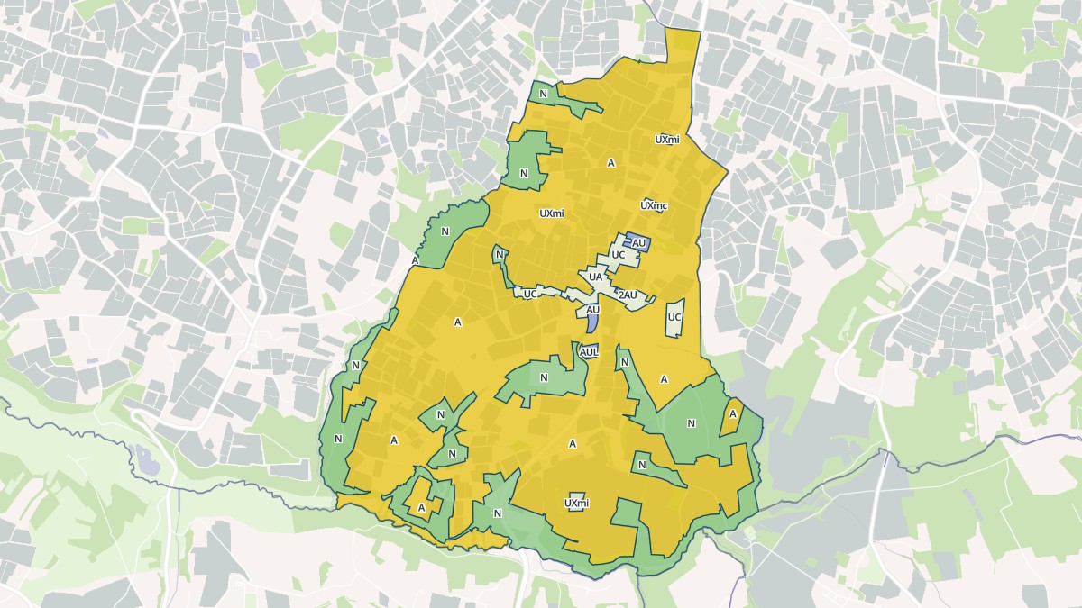 Aperçu cartographique de Rouffignac-de-Sigoulès, centré sur la commune