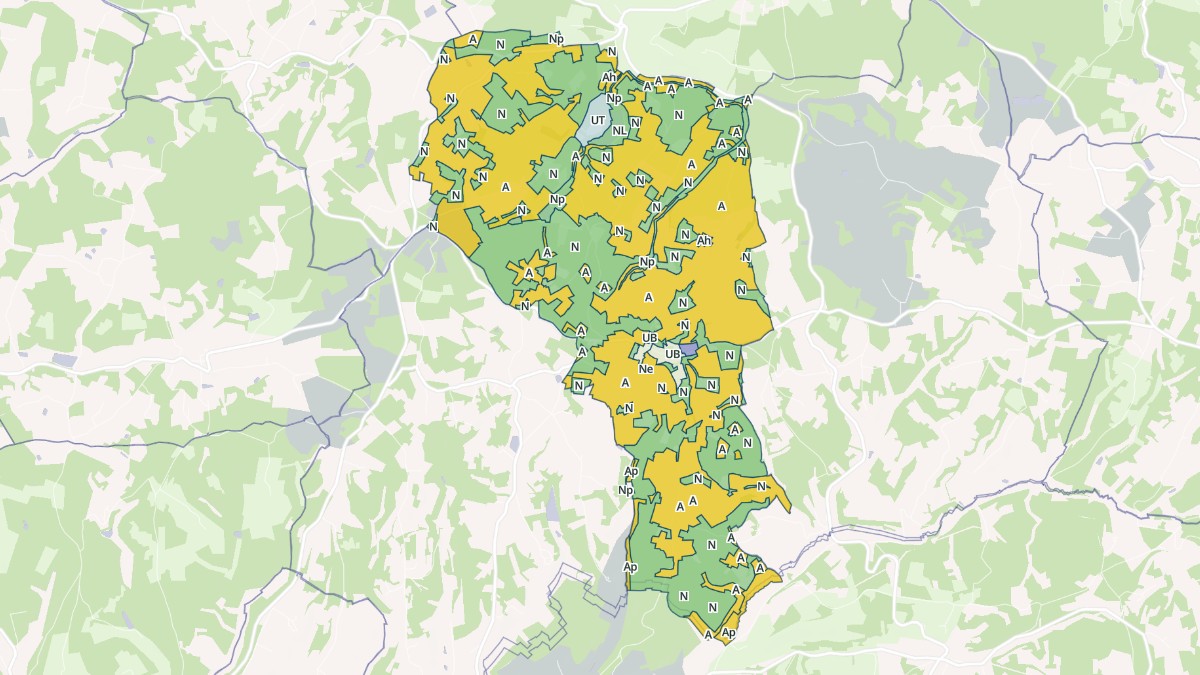 Aperçu cartographique de Saint-Amand-de-Vergt, centré sur la commune