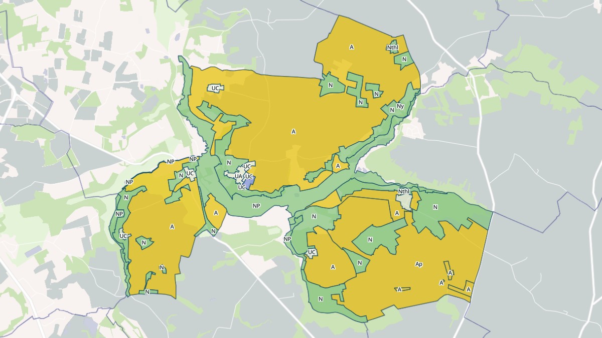 Aperçu cartographique de Saint-Cernin-de-Labarde, centré sur la commune