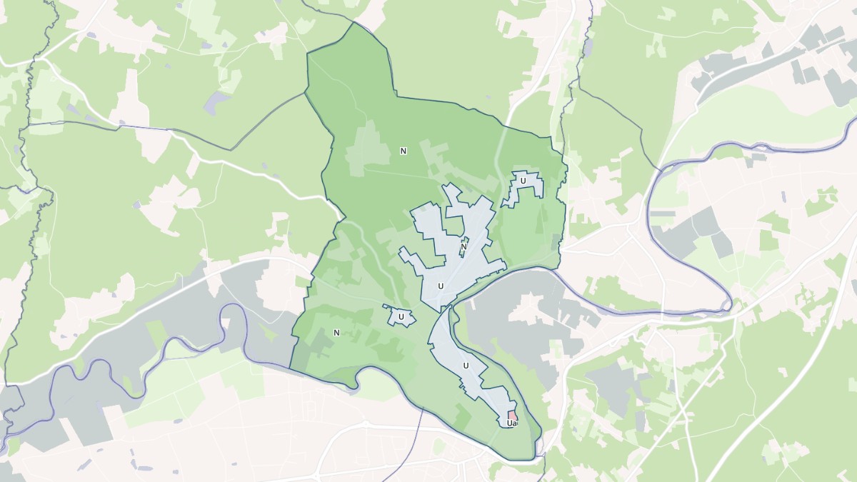 Aperçu cartographique de Saint-Front-de-Pradoux, centré sur la commune