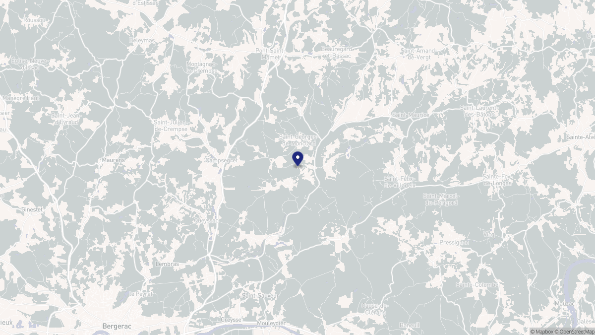 Aperçu cartographique de Saint-Georges-de-Montclard, centré sur la commune