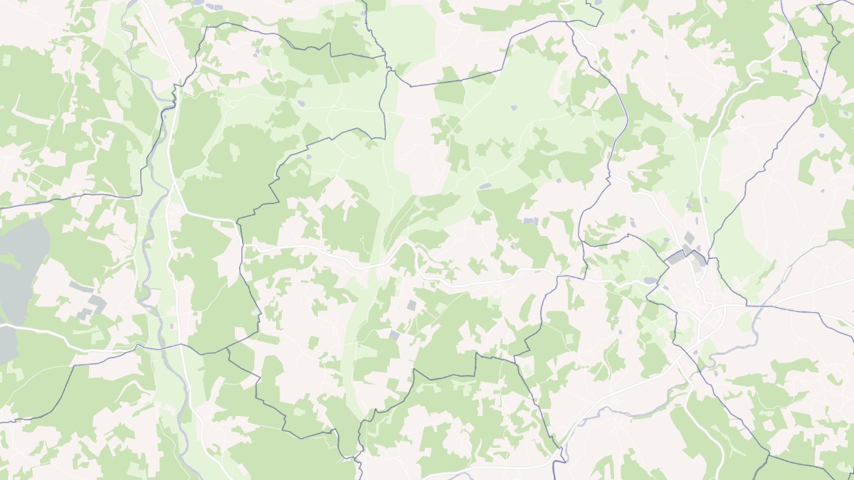 Aperçu cartographique de Saint-Germain-des-Prés, centré sur la commune