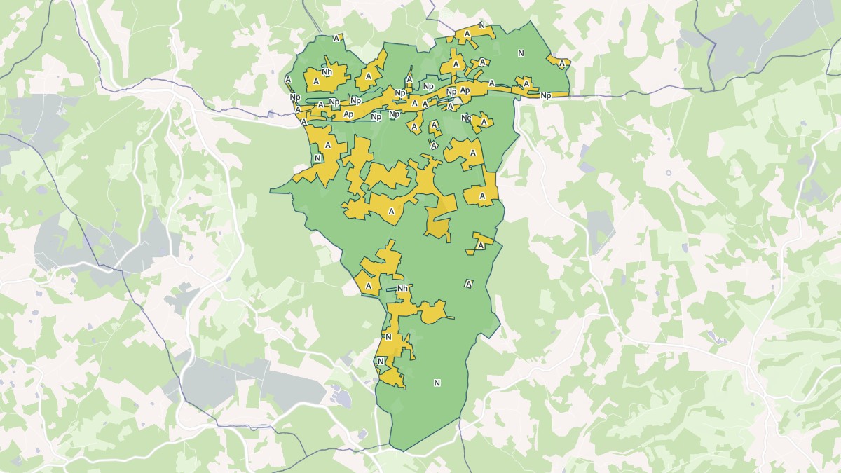 Aperçu cartographique de Saint-Geyrac, centré sur la commune