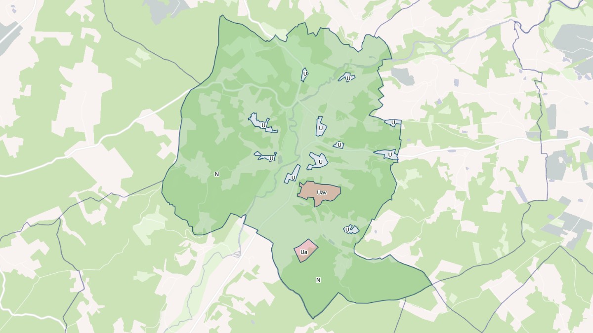 Aperçu cartographique de Saint-Jean-de-Côle, centré sur la commune
