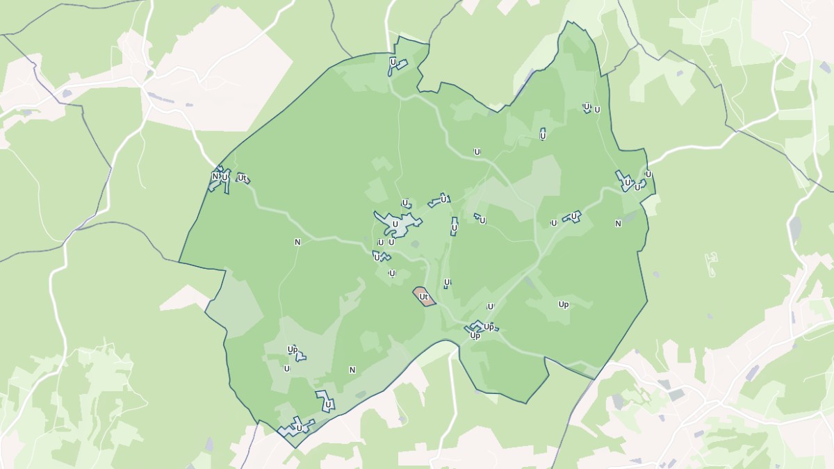 Aperçu cartographique de Saint-Jean-d'Estissac, centré sur la commune