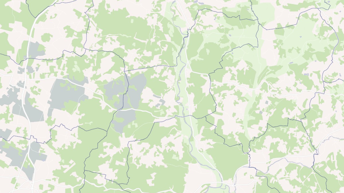 Aperçu cartographique de Saint-Jory-las-Bloux, centré sur la commune