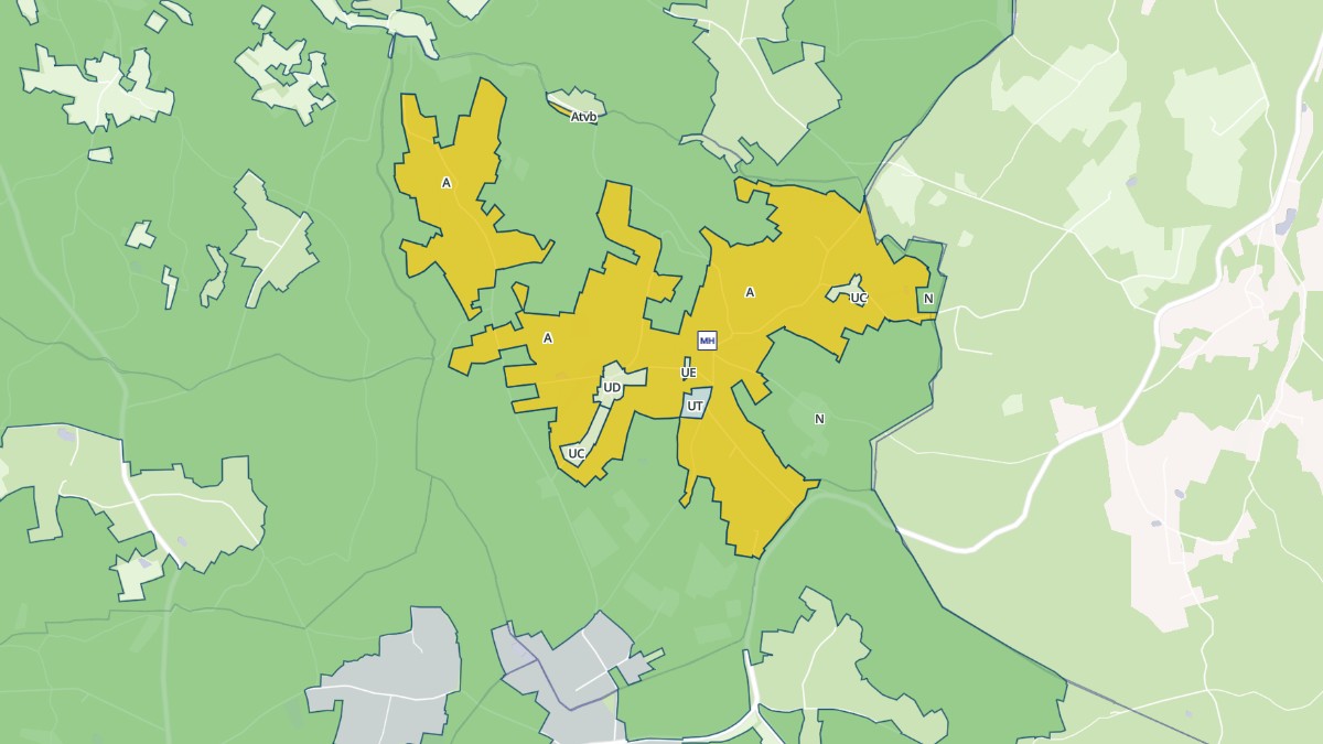 Aperçu cartographique de Saint-Marcory, centré sur la commune