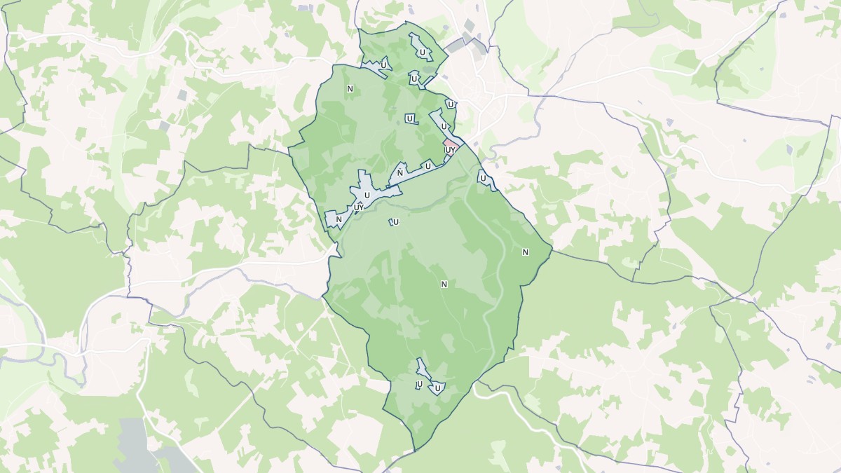 Aperçu cartographique de Saint-Martial-d'Albarède, centré sur la commune