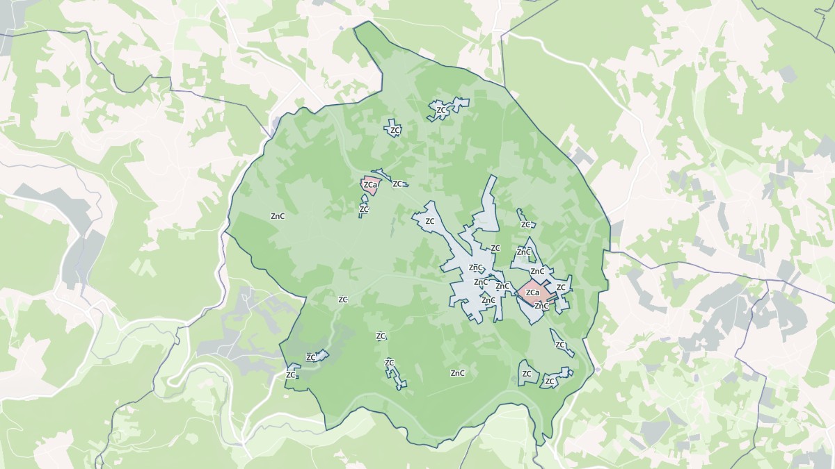 Aperçu cartographique de Saint-Martial-de-Nabirat, centré sur la commune