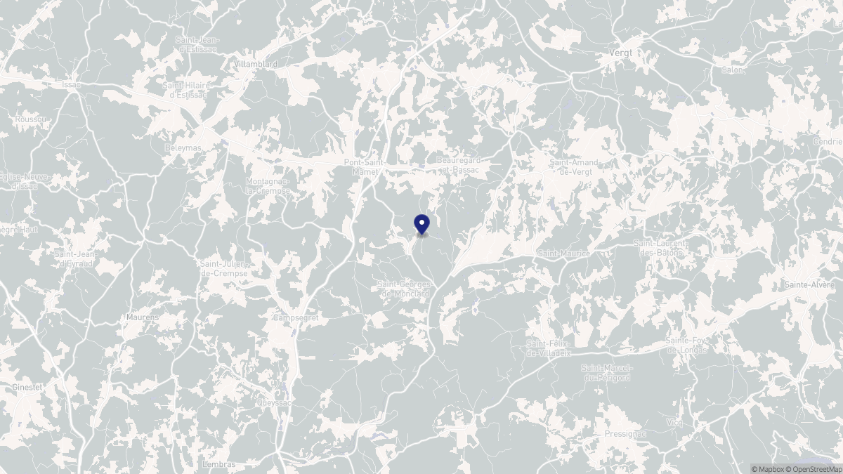 Aperçu cartographique de Saint-Martin-des-Combes, centré sur la commune