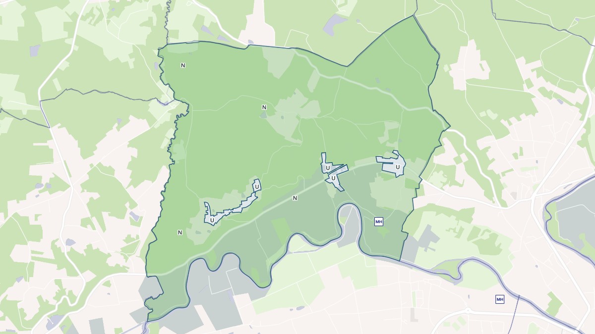 Aperçu cartographique de Saint-Martin-l'Astier, centré sur la commune